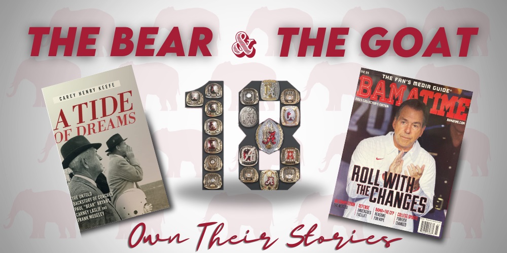 A new book about Bear Bryant and a commemorative magazine from Saban's last season. Buy Now!