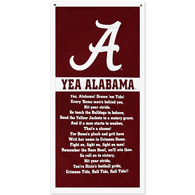      Yea Alabama! Pennant Banner Flocked