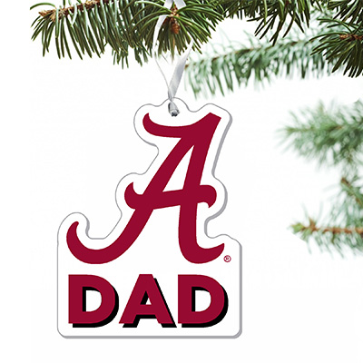 Alabama Script A Dad Ornament