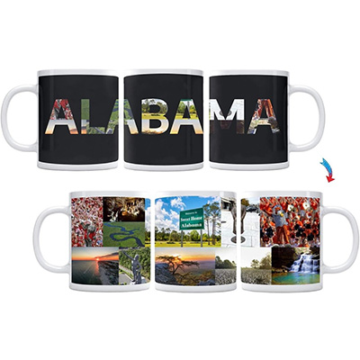 State Of Alabama Color Changing Coffee Mug