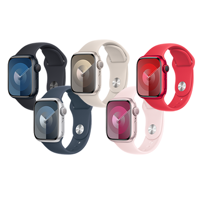 Apple Watch Series 9 GPS Aluminum Case With Sport Band - S/M