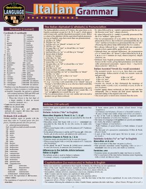 Italian Grammar Study Aid (SKU 13347291101)