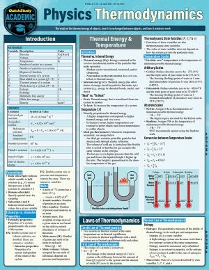 Physics - Thermodynamics Study Aid