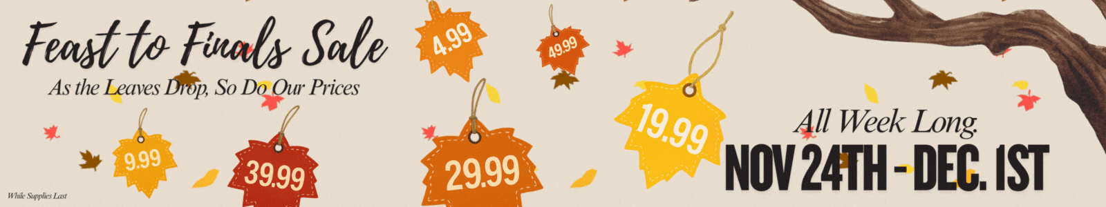 Feast to Finals Sale Main Catalog