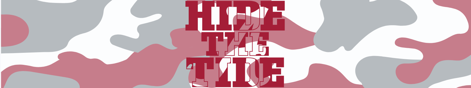 Shop our collection of camo merch, including products from Hide The Tide!