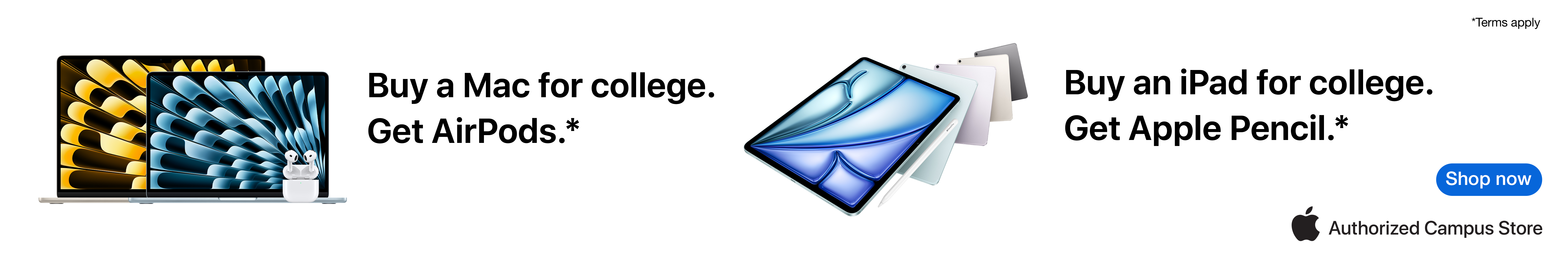 Shop Now.  MacBook and iPad. Supercharged for school.  Authorized Campus Store.  Authorized Service Proivder.