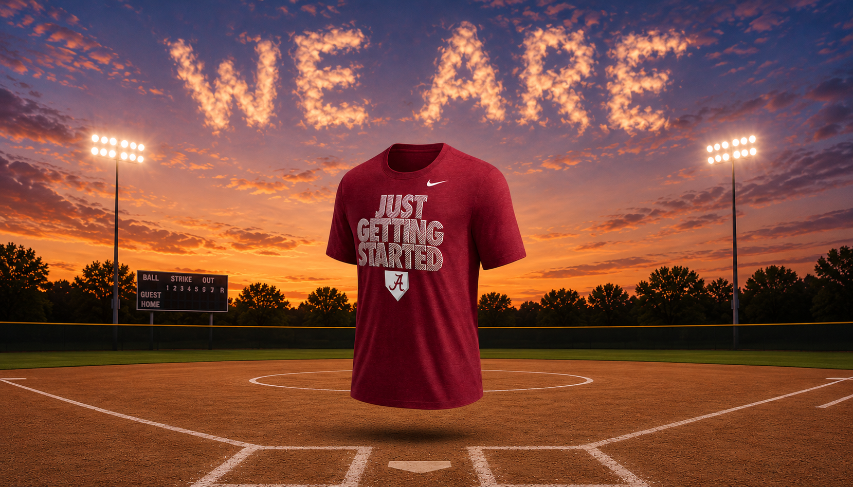 Graphic - UA Softball Team is headed to the College World Series - celebrate with this dug out shirt!