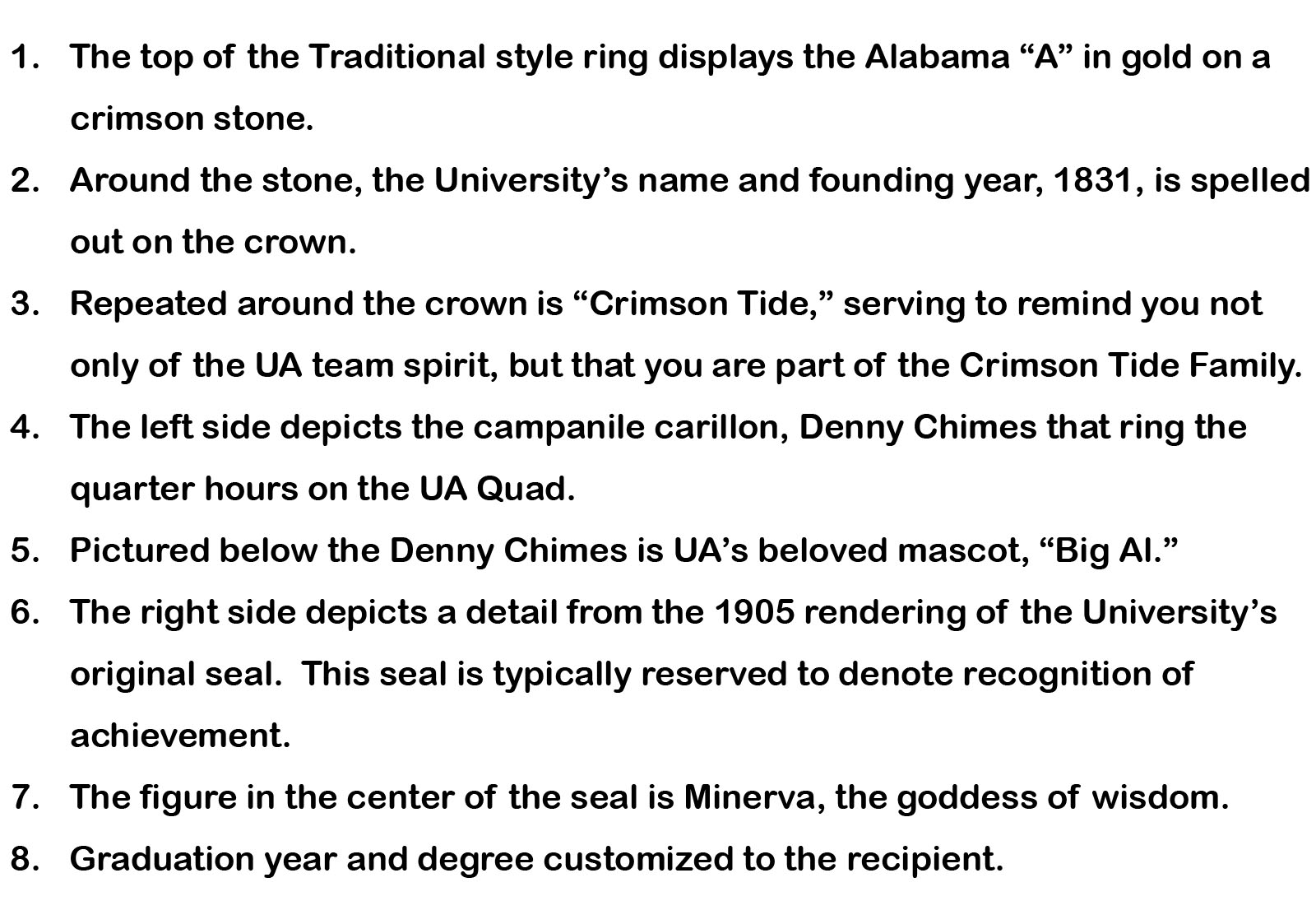 The Official Ring University of Alabama Supply Store