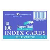 Index Card 4 X 6 Ruled