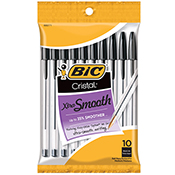 Bic Pen Cristal Med 10 Pk Black