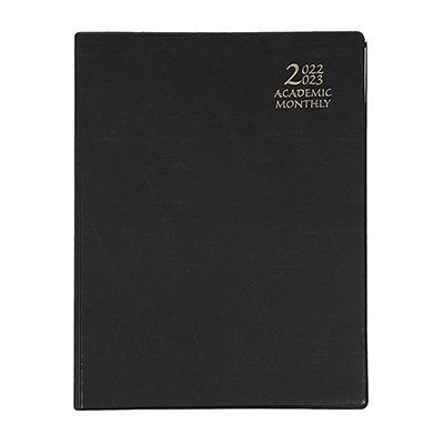 Black Academic Monthly Planner Continental 8.5 X 11