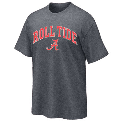 T-Shirt Roll Tide Over Script A Cardinal Fill