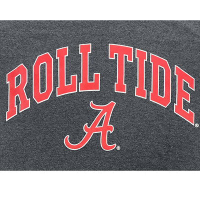 T-SHIRT ROLL TIDE OVER SCRIPT A CARDINAL FILL