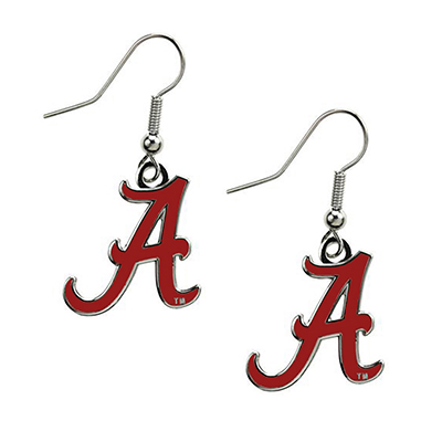 Crimson Script A Dangle Earring
