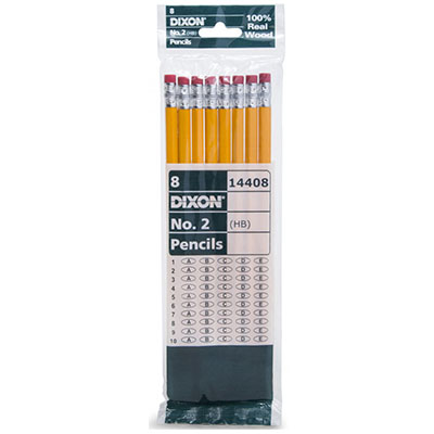 Pencil Dixon #2 / 8 Pk Wood (SKU 12394548212)