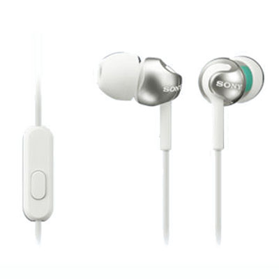 Sony Step-Up Smartphones In-Ear Headset W/ Mic-White