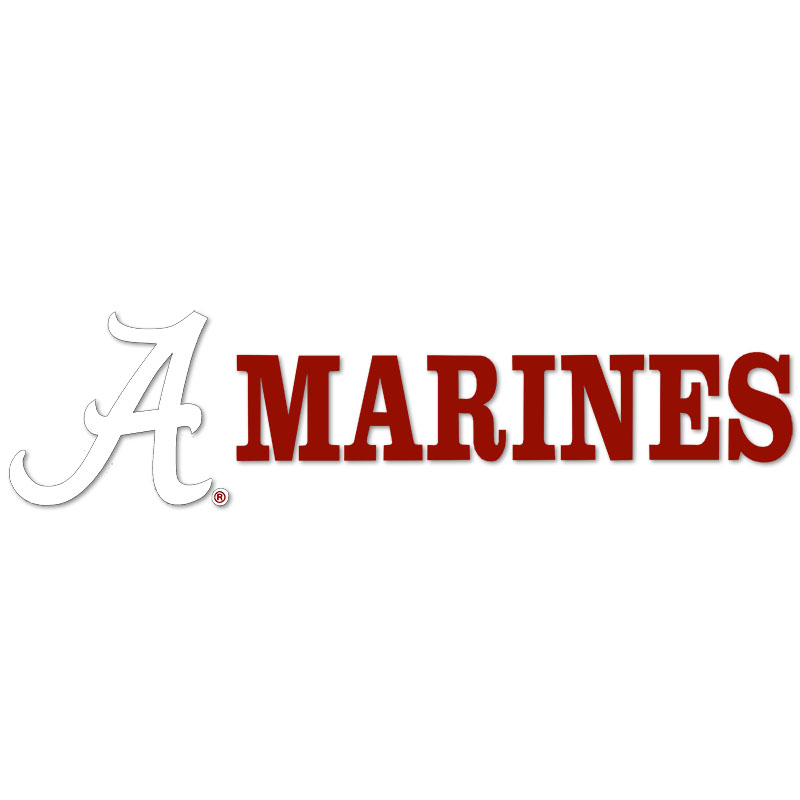      Marines With Script A Decal
