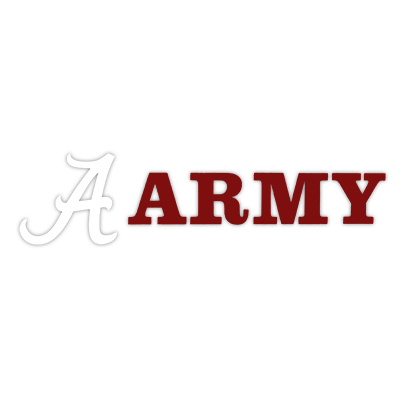      Army With Script A Decal