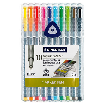 Fineliner Assorted Micronpen Set 10Pc