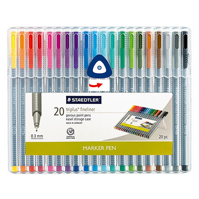 Fineliner Assorted Micron Pen Set 20 Pc
