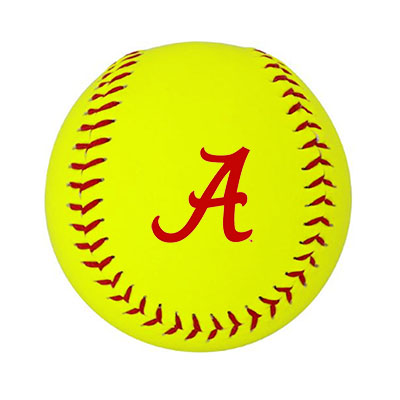 Alabama Softball With Script A