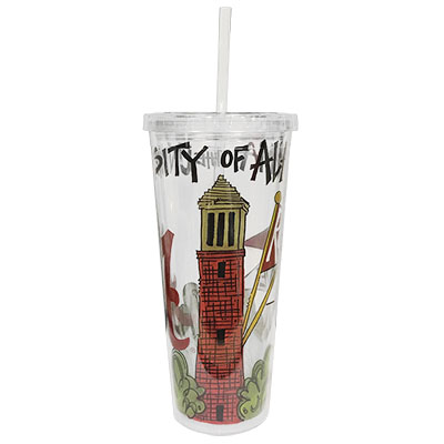 Alabama Script A Rambler Tumbler  University of Alabama Supply Store