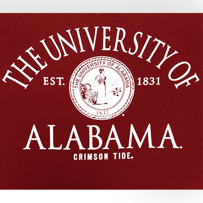 THE UNIVERSITY OF ALABAMA SEAL BIG COTTON CREW SWEATSHIRT