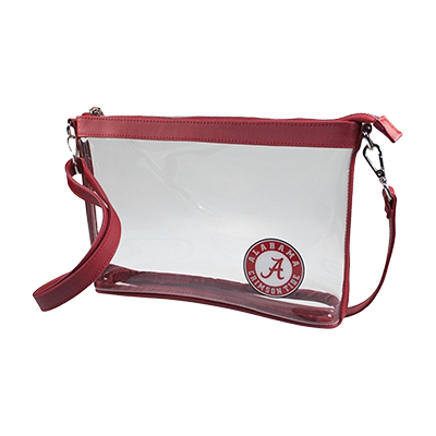Athletic Seal Crossbody Clear Handbag