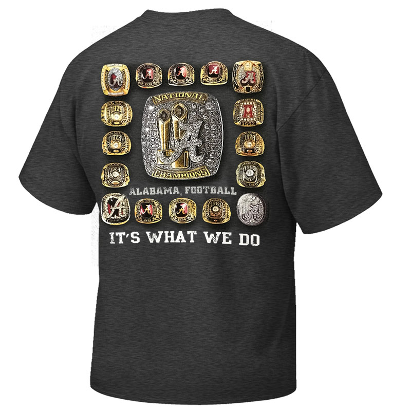 alabama championship tee shirts