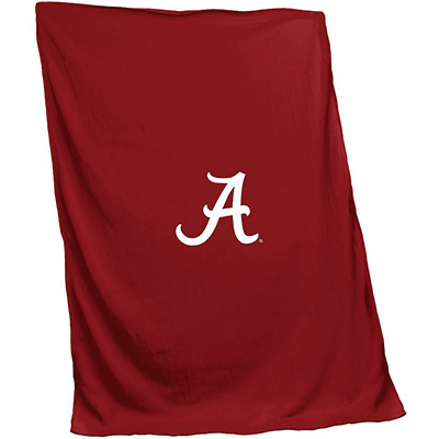 Alabama Cardinal Sweatshirt Blanket With Script A