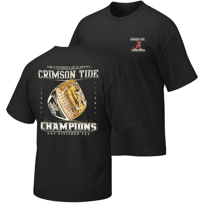 university of alabama championship shirts
