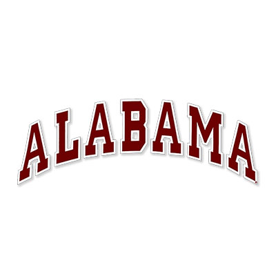    Arched Alabama Decal