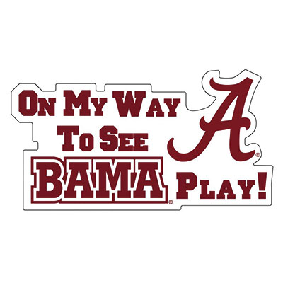 On My Way To See Bama Play!  Car Magnet