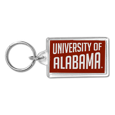 University Of Alabama Rectangular Acrylic Key Tag