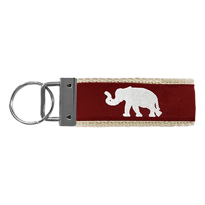 Alabama Keychain With Elephant