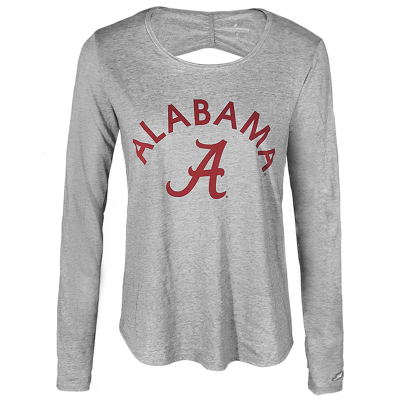Alabama Unwind Gathered Open Back Long Sleeve Shirt (SKU 13217761207)