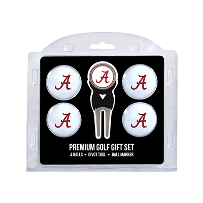 4 Ball Alabama Golf Gift Set