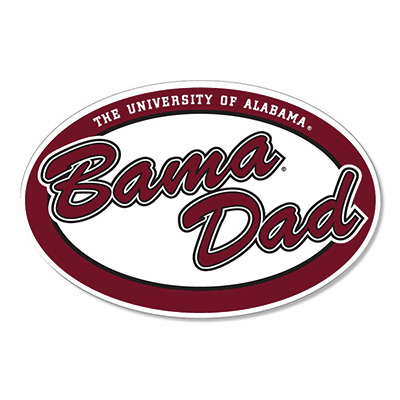    Oval Bama Dad Decal