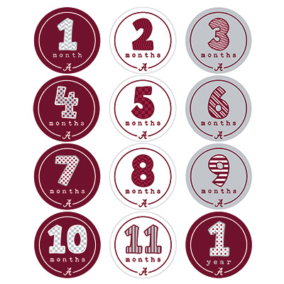 Alabama First Year Stickers