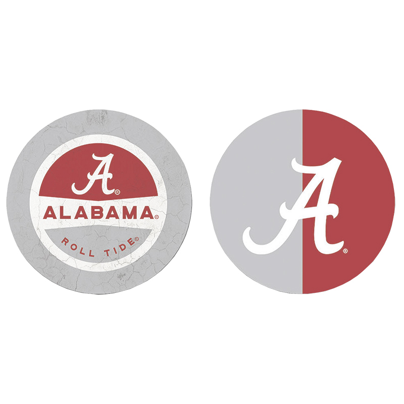 Alabama Split Color Car Coaster Set (SKU 1325491939)