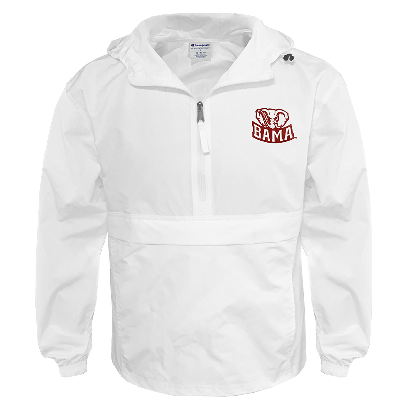 all white champion jacket