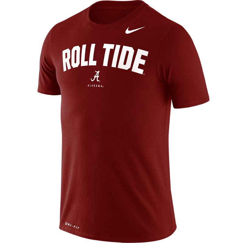 Alabama Men's Nike Dri-Fit Cotton Roll Tide Phrase T-Shirt | University ...