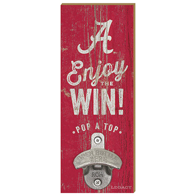 Alabama Pop A Top Wood Bottle Opener