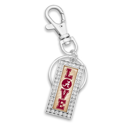 Alabama Love Bar Keychain