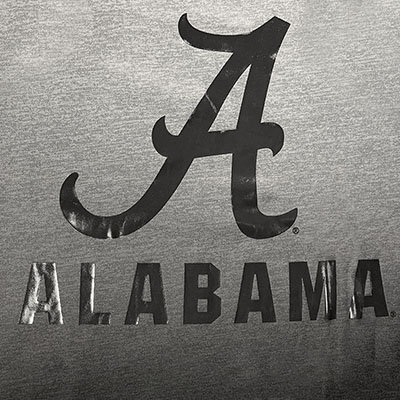 ALABAMA SITWELL SUBLIMATED CREW NECK FLEECE WITH SCRIPT A