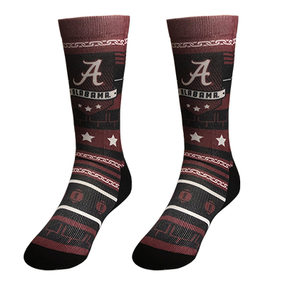 Rockem Alabama Goal Line Socks