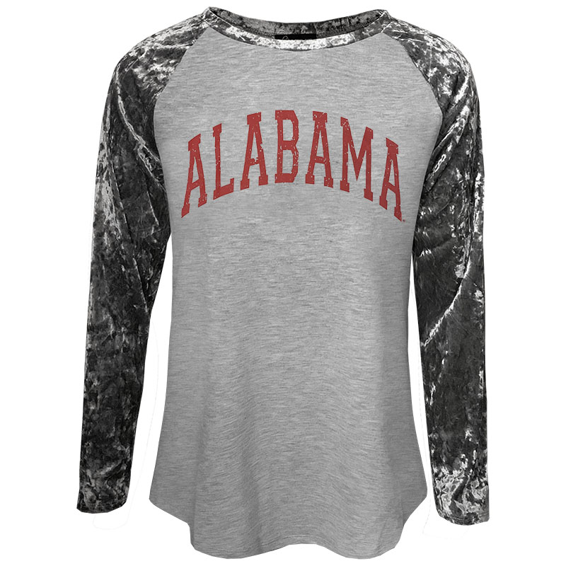 Alabama Velvet Crush Raglan Sleeve Top