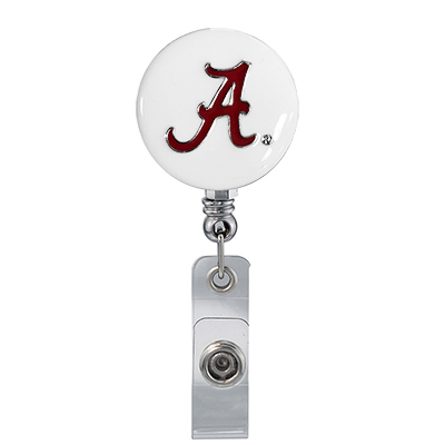 Alabama White With Red Script A Badge Reel