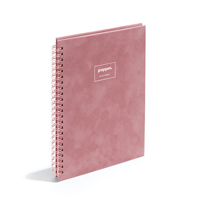 Poppin Notebook Medium Spiral Dusty Rose