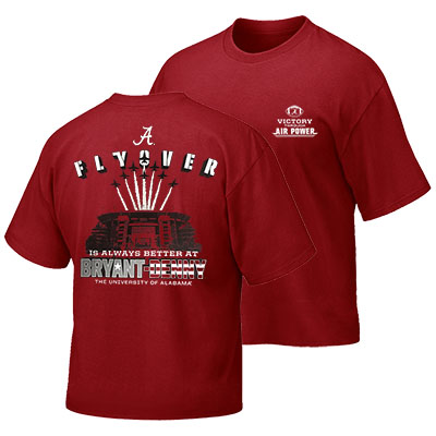 Alabama Bryant Denny Flyover T-Shirt